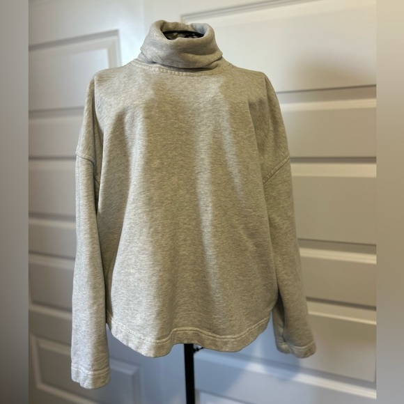 Everlane Boxy Oversized Organic Cotton The Turtleneck Sweater Sweatshirt - Picture 8 of 11